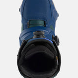 Burton Photon Step On Snowboard Boot 2025 - A blue snowboard boot with a black strap and buckle on top, viewed from above.