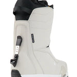 Burton Ruler Step On Boots 2025 - A pair of white snowboard boots with black accents and a textured pattern on the tongue.