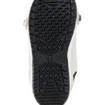 Burton Ruler Step On Boots 2025 - Black boots with a textured sole and silver hardware on the side.