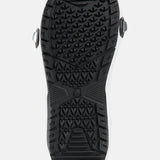 Burton Ruler Step On Boots 2025 - Black rubber sole with a textured tread pattern and ridges on the heel.