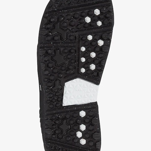 Burton Ion Boa Snowboard Boot 2025 - Black snowboard boot with white accents and a textured rubber outsole.