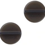 Burton Mini 2 Piece Scrapper Stomp Pad - A dark brown stomp pad with a horizontal black plastic strip across its center.