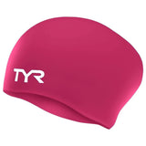 TYR Long Hair Wrinkle-Free Silicone Adult Swim Cap