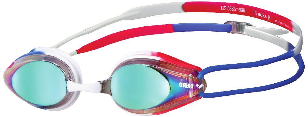 Arena Juniors' Tracks Mirrored Swim Goggles