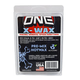 Oneball X-Wax Ice Cold 12F - 2025 - A black and white label with a red logo, featuring a thermometer displaying 12 degrees Fahrenheit.