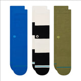 Poniente C Sock 3 Pack 2022 - A three-pack of socks in a mix of colors, featuring a small white logo on the ankle area.