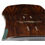 Arbor A-Frame Camber Snowboard 2025 - White snowboard with black bindings and a black strap on top of it.