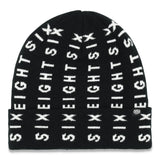 The 686 Bars Beanie 2025 is black with white lettering and has an elastic cuff.