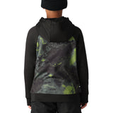 The 686 Boys' Bonded Fleece Pullover Hoody 2025 has a green and black camouflage pattern on the front.