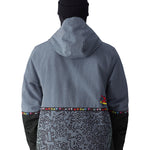 The 686 Foundation Insulated Jacket 2025 in the image has a dark grey color with a black panel on the back and sleeves.