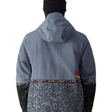 The 686 Foundation Insulated Jacket 2025 in the image has a dark grey color with a black panel on the back and sleeves.
