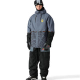The 686 Foundation Insulated Jacket features a gray body with black accents and a hood.