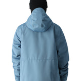 The 686 Foundation Insulated Jacket 2025 is a light blue jacket with an insulated hood.