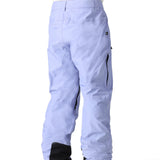 The 686 Men's GORE-TEX Core Shell Pant 2025 in light blue features a zippered leg pocket on the right side.