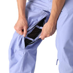 The 686 Men's GORE-TEX Core Shell Pant 2025 in this front view features light purple color and a black BOA dial.