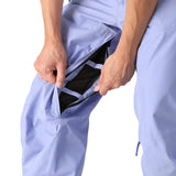 The 686 Men's GORE-TEX Core Shell Pant 2025 in this front view features light purple color and a black BOA dial.