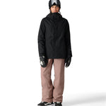 The 686 Women's GORE-TEX Willow Insulated Pant 2025 is primarily black with a subtle white logo on the left leg.