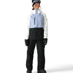 The 686 Women's GORE-TEX Willow Insulated Pant 2025 is black with a white stripe on the side in this front view.
