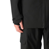 The 686 Hydra Thermagraph Jacket 2025 is primarily black with a black zipper and a collar.