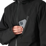The 686 Hydra Thermagraph Jacket 2025 is black with an insulated hood and a zipper closure.