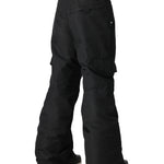 The 686 Girl's Lola Insulated Pant 2025 is shown in black with an adjustable waistband and zippered pockets.