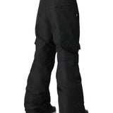 The 686 Girl's Lola Insulated Pant 2025 is shown in black with an adjustable waistband and zippered pockets.