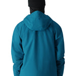 The 686 Gateway Shell Jacket 2025 is primarily blue with a black BOA dial on the left sleeve.