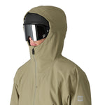 The 686 Gateway Shell Jacket 2025 is primarily olive green with an insulated hood and a front zippered pocket.