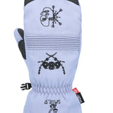 The 686 Men's Lander Mitt 2025 appears in a white color with black accents on the cuff and trim.