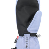 The 686 Men's Lander Mitt 2025 has a black palm with light blue trim and accents.