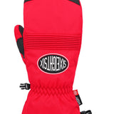 The 686 Men's Lander Mitt 2025 is primarily red with black accents and a black BOA dial on the cuff.