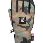 The 686 Men's Primer Glove 2025 is camo-colored with black accents and a BOA dial on the wrist.