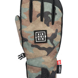 The 686 Men's Primer Glove 2025 is camo-colored with black accents and a BOA dial on the wrist.