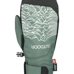 The 686 Men's Primer Mitt 2025 is primarily green with a black cuff and thumb guard.