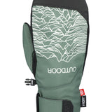 The 686 Men's Primer Mitt 2025 is primarily green with a black cuff and thumb guard.