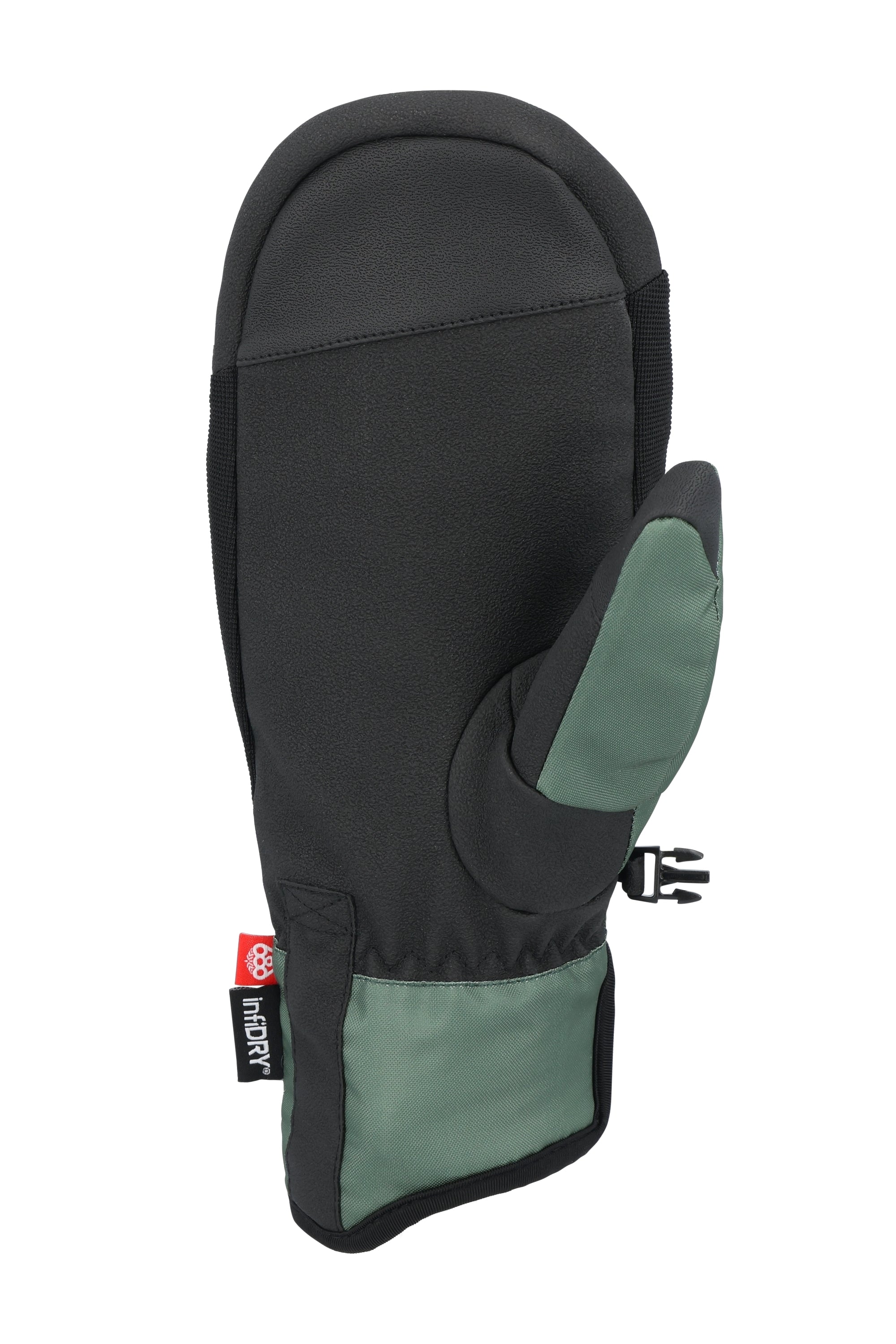 The 686 Primer Mitt appears to be black with a grey palm and thumb area.