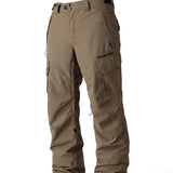 The 686 brand's SMARTY 3-in-1 Cargo Pant features a dark brown color with cargo pockets and a zippered fly.