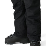 The 686 Women's SMARTY 3-in-1 Cargo Pant 2025 is black with zippered cargo pockets on both legs.