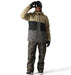 The 686 Smarty 3-in-1 Form Jacket is primarily khaki with a black stripe across the chest and a gray panel at the bottom.