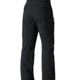 The 686 Women's Standard Shell Pant 2025 is black with two zippered front pockets and a snap button fly closure.