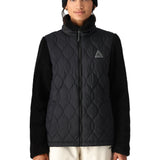 The 686 Women's SMARTY 3-in-1 Spellbound Jacket features a black quilted front with a black BOA dial on the left chest.