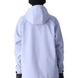 The 686 Women's Waterproof Hoody 2025 has a light purple color and a hood.