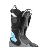 Tecnica Women's Mach 1 LV 95 Ski Boots 2025 - A pair of black ski boots with a white logo on the side and a silver buckle.