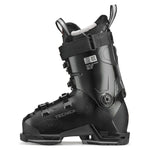 Tecnica Women's Mach 1 MV 95 Ski Boots 2026 - Black ski boots with white accents and a textured pattern on the toe cap.