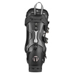 Tecnica Women's Mach 1 MV 95 Ski Boots 2026 - Black ski boots with white accents and a silver logo on the side.