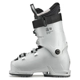 Tecnica Women's Mach Sport MV 75 Ski Boots 2026 - White ski boots with silver buckles and straps.