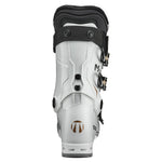Tecnica Women's Mach Sport MV 75 Ski Boots 2026 - White ski boots with black accents and a brown logo on the heel.