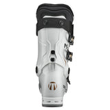 Tecnica Women's Mach Sport MV 75 Ski Boots 2026 - White ski boots with black accents and a brown logo on the heel.