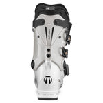 Tecnica Women's Mach 1 BOA HV 95 Ski Boots 2025 - White ski boots with black accents and a silver BOA dial on the side.