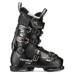Tecnica Women's Mach 1 LV 95 Ski Boot 2026 - A black ski boot with white and rose gold accents, featuring the Tecnica logo on the side and the Mach 1 LV 95 model name on the front.